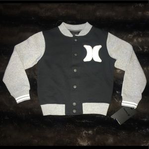 HURLEY BOYS VARSITY BUTTON UP JACKET 😍❤️